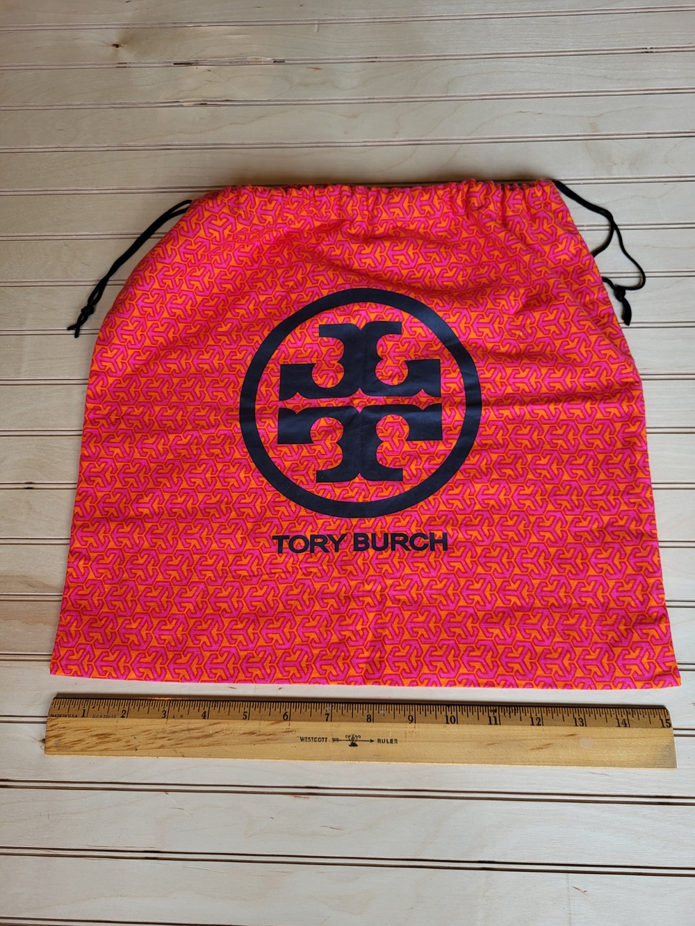 Tory Burch Logo Drawstring Bag